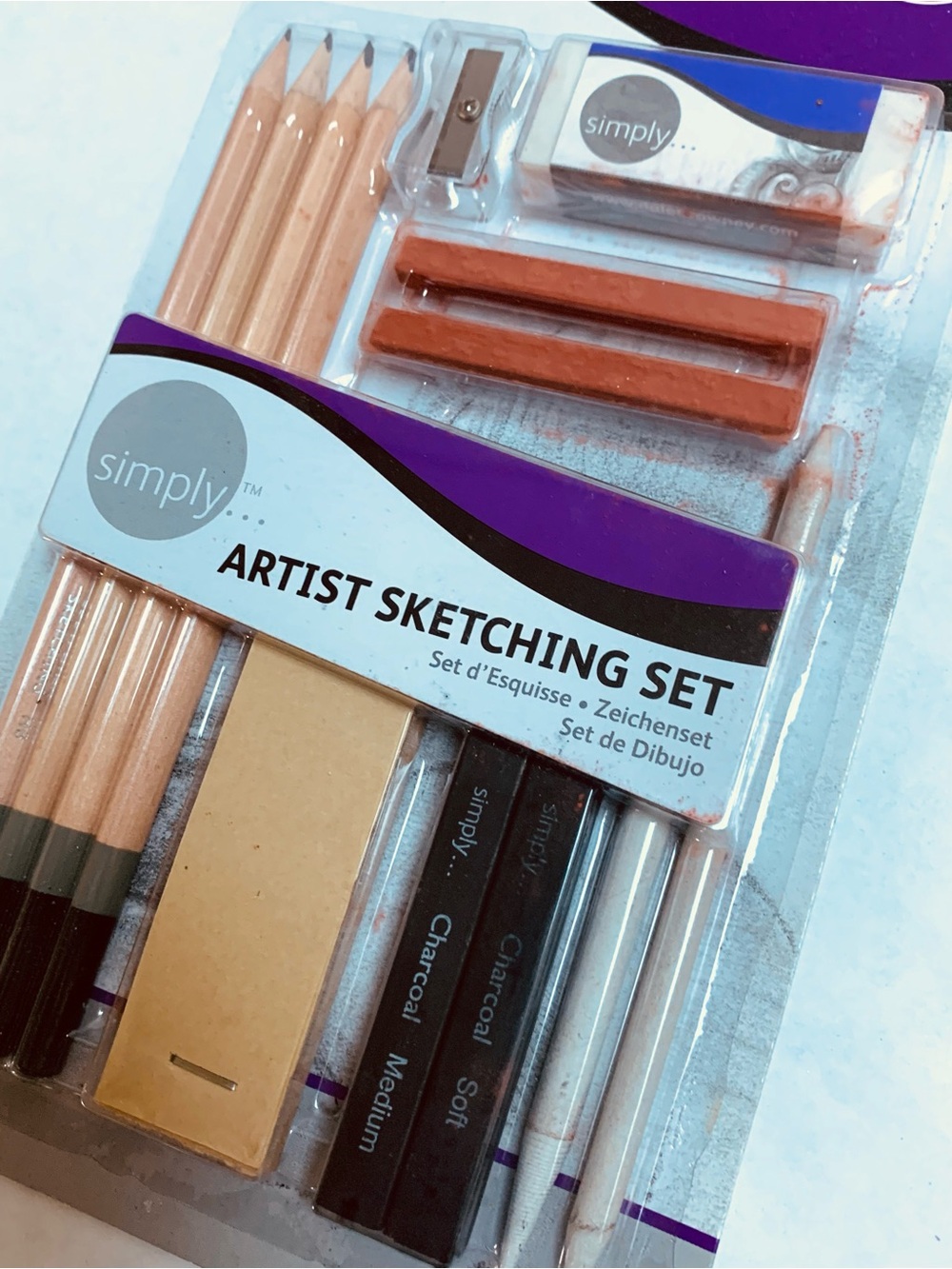 SEALED DALER-ROWNEY ARTIST SKETCHING Set 13pcs D644200000 New PENCILS CHARCOAL